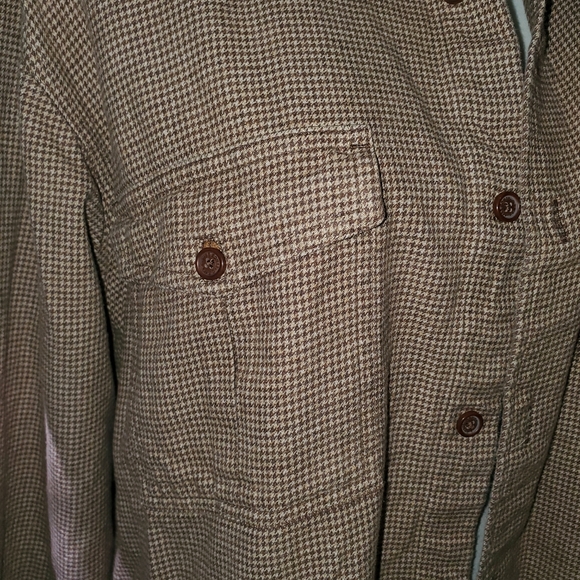 Orvis large plaid long sleeve button down. Brown. - Picture 2 of 12